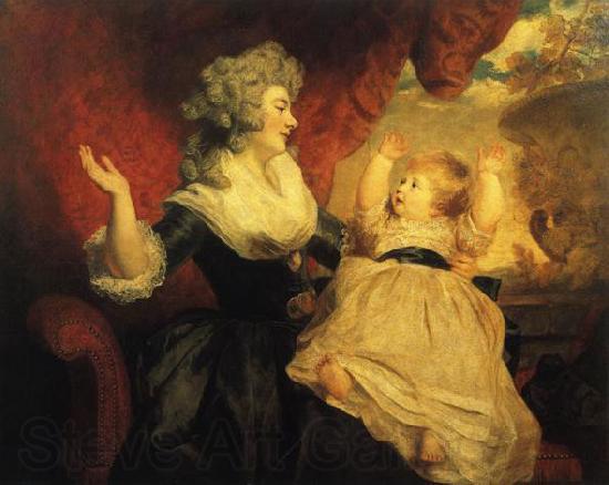 Sir Joshua Reynolds The Duchess of Devonshire and her Daughter Georgiana